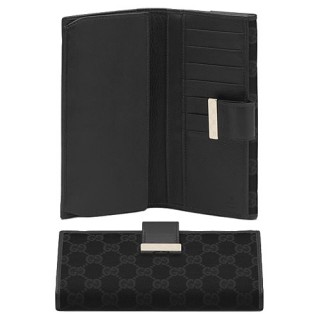 Noir Gucci Continental Portefeuille Gravé Gg Le Détail Vendre France